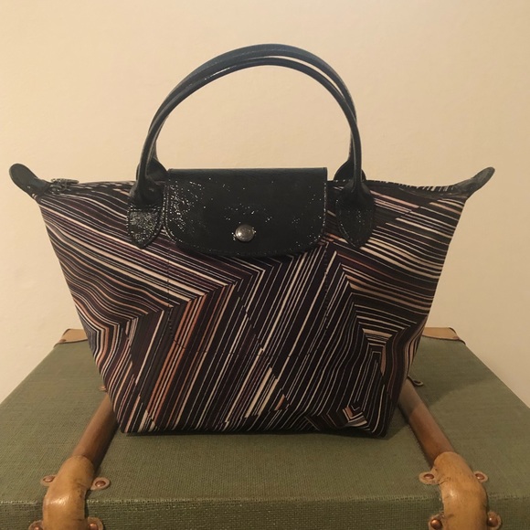 longchamp patterned tote